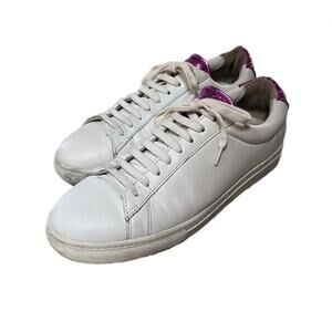 ZESPA Aix En Provence - Womens White/Purple Trainers - Size FR 38 1/2 (US 7/7.5)